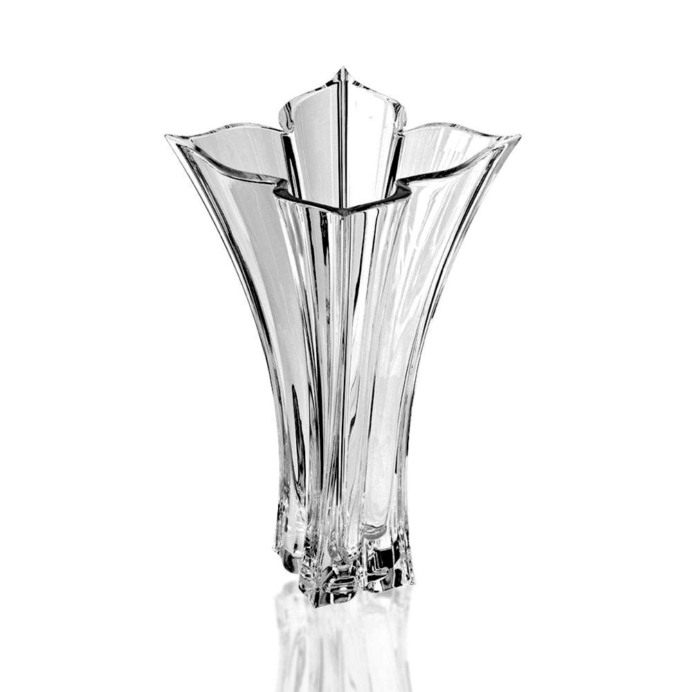 EUC MIKASA FLORALE 14 INCH CRYSTAL VASE
